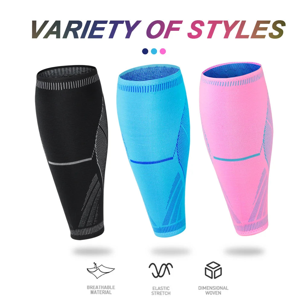 1pcs Running Athletics Compression Sleeves Leg Calf Shin Splints Elbow Knee Pads Protection Sports Safety Unisex