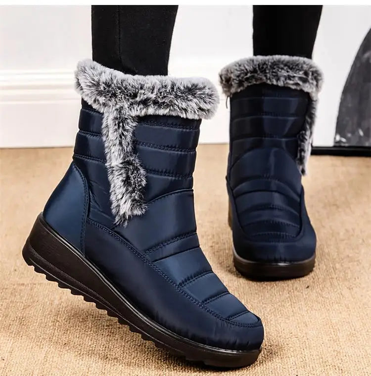 Boots Woman Snow New Women Shoes Platform Shoes Women Fashion Mid Women's High Boots 2025 Trend Botas Mujer Winter Shoes Boots