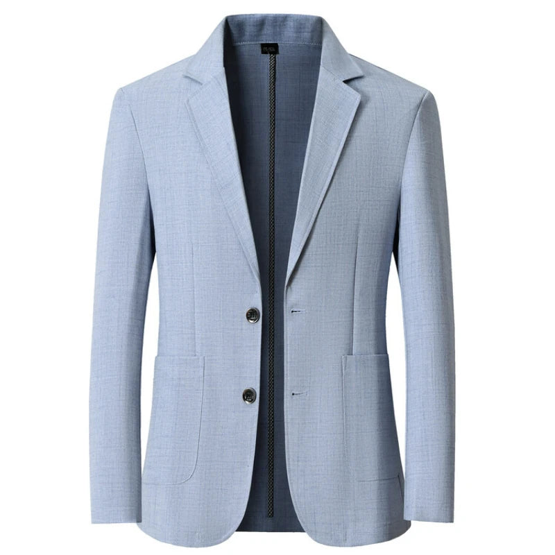 Men's Sun-Proof Coat, Light and Breathable Summer Long-Sleeve Jacket, Male Daily Business Casual Suit Size S-4XL