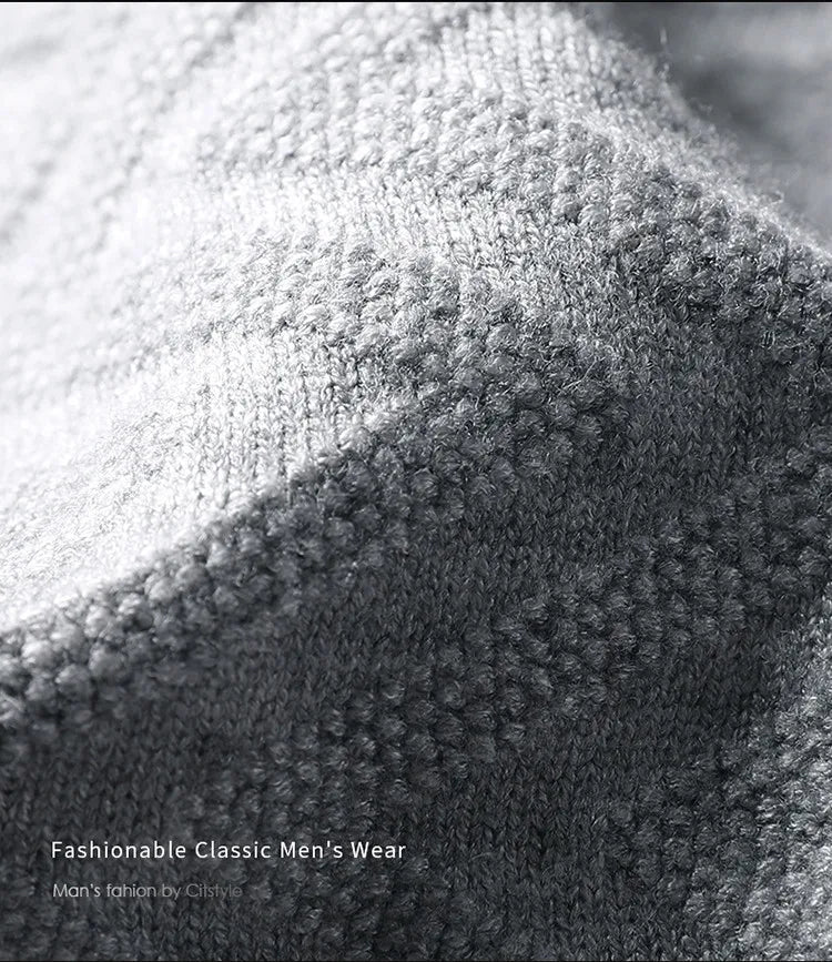 Men's Knitted Sweater With Shirt Collar - Vintage Style Fake Layered Business Casual, Pullover Old Money Style Top