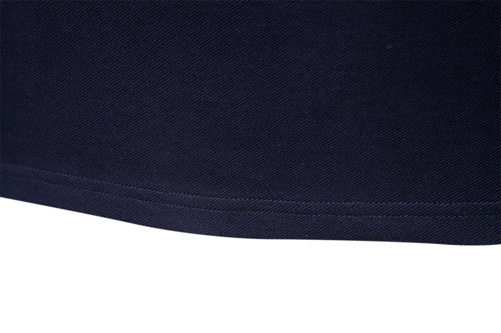 2025 Men's Henley Polo Shirt Cotton Solid Colour Long Sleeve Designer Polo for Male Social Luxury Touch