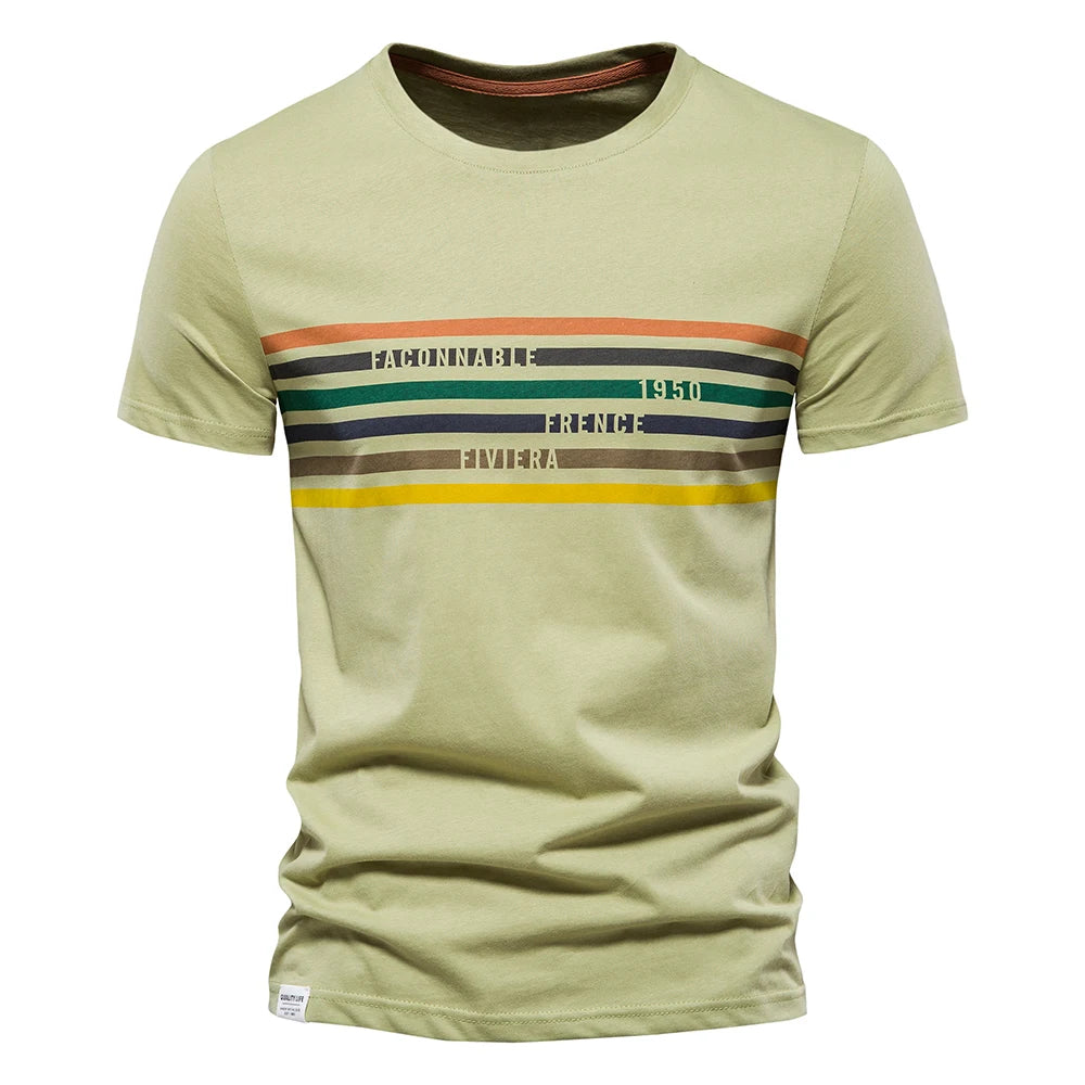 Fashion Designer Cotton T Shirt Men Short Sleeve Casual Sport Summer Tops Tee Shirts Brand Quality Men Clothing