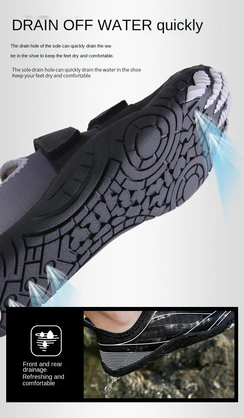 Unisex Quick-Dry Water Shoes – Breathable Aqua Beach & Diving Shoes for Swimming, Hiking & Outdoor Water Sports
