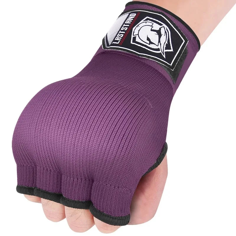 Gel Boxing Hand Wrap Gloves – Adjustable Half Finger MMA & Boxing Wrist Support Gloves with Long Strap Protective Training Gear