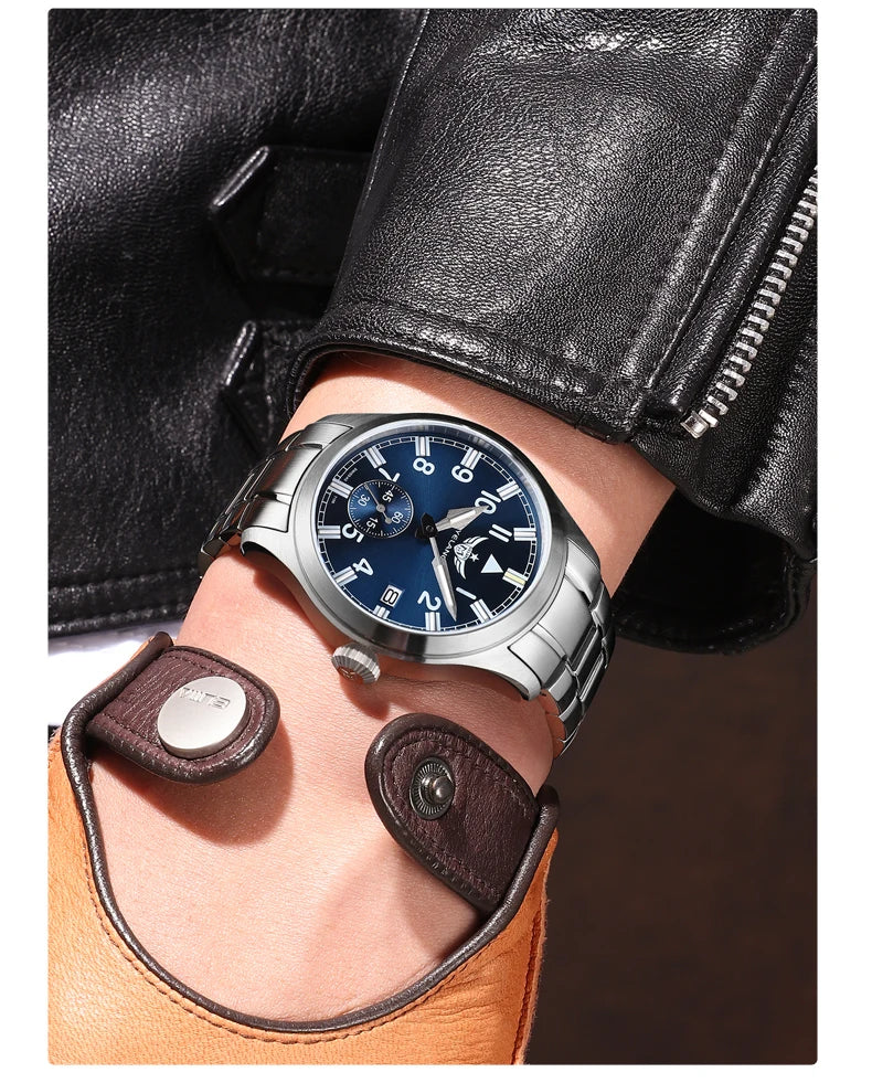 Yelang V1023 Men Watch Japanese VL58 Movement Casual Men's Quartz Watch 10ATM 100m Waterproof Luminous Sports Watch Sapphire