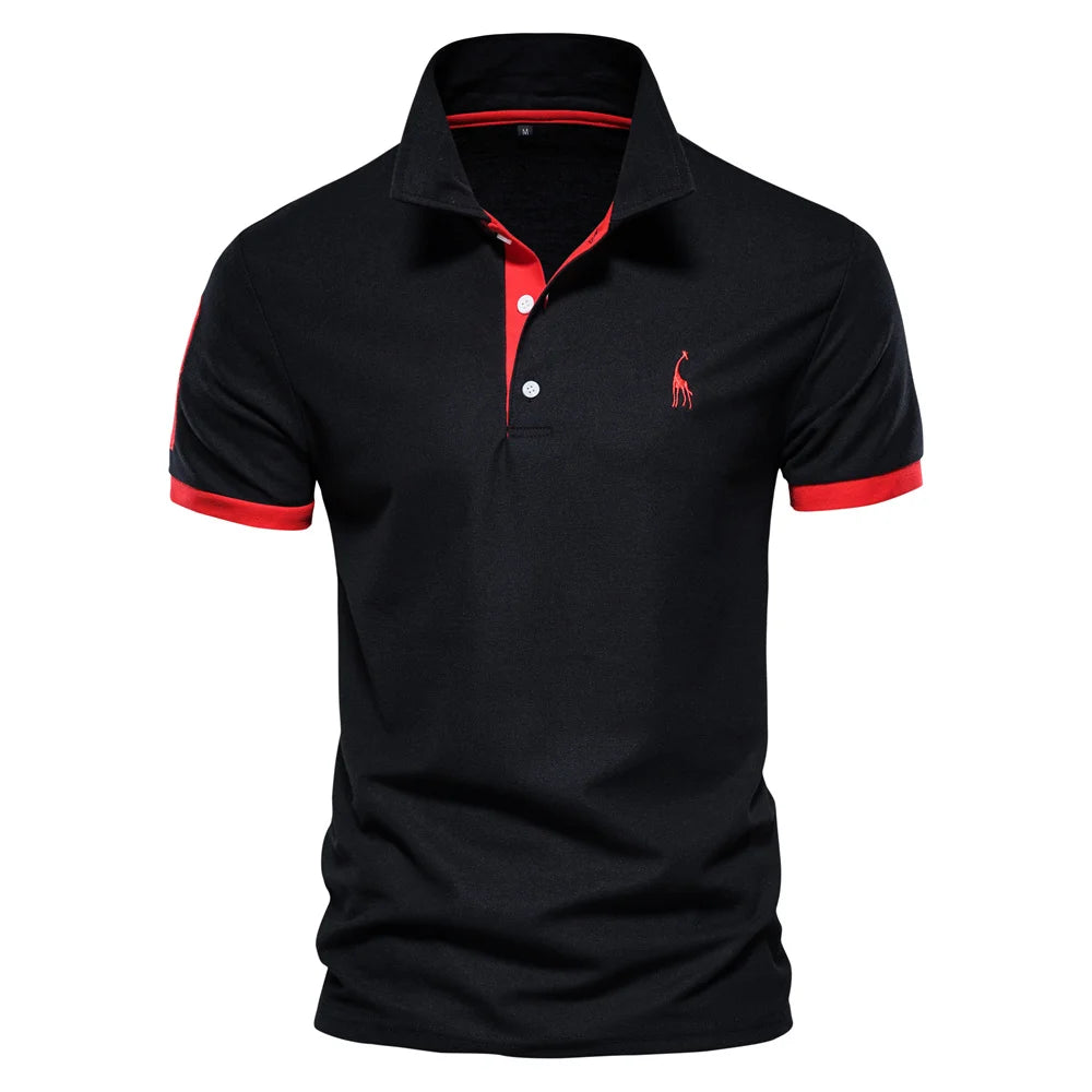 Embroidery 35% Cotton Polo Shirts for Men Casual Solid Colour Slim Fit Men's Polos New Summer Fashion Brand Men Clothing