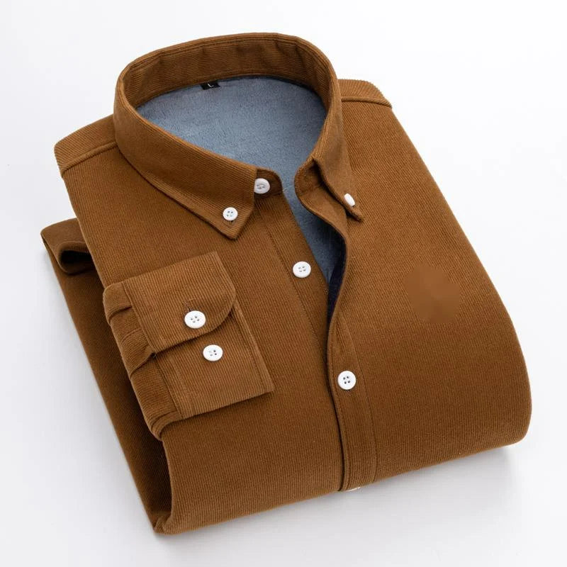 Reversknopf Allgleiches Stickerei Warme Hemden Herrenbekleidung Herbst Neue Übergroße Casual Tops Lose Koreanische Hemd