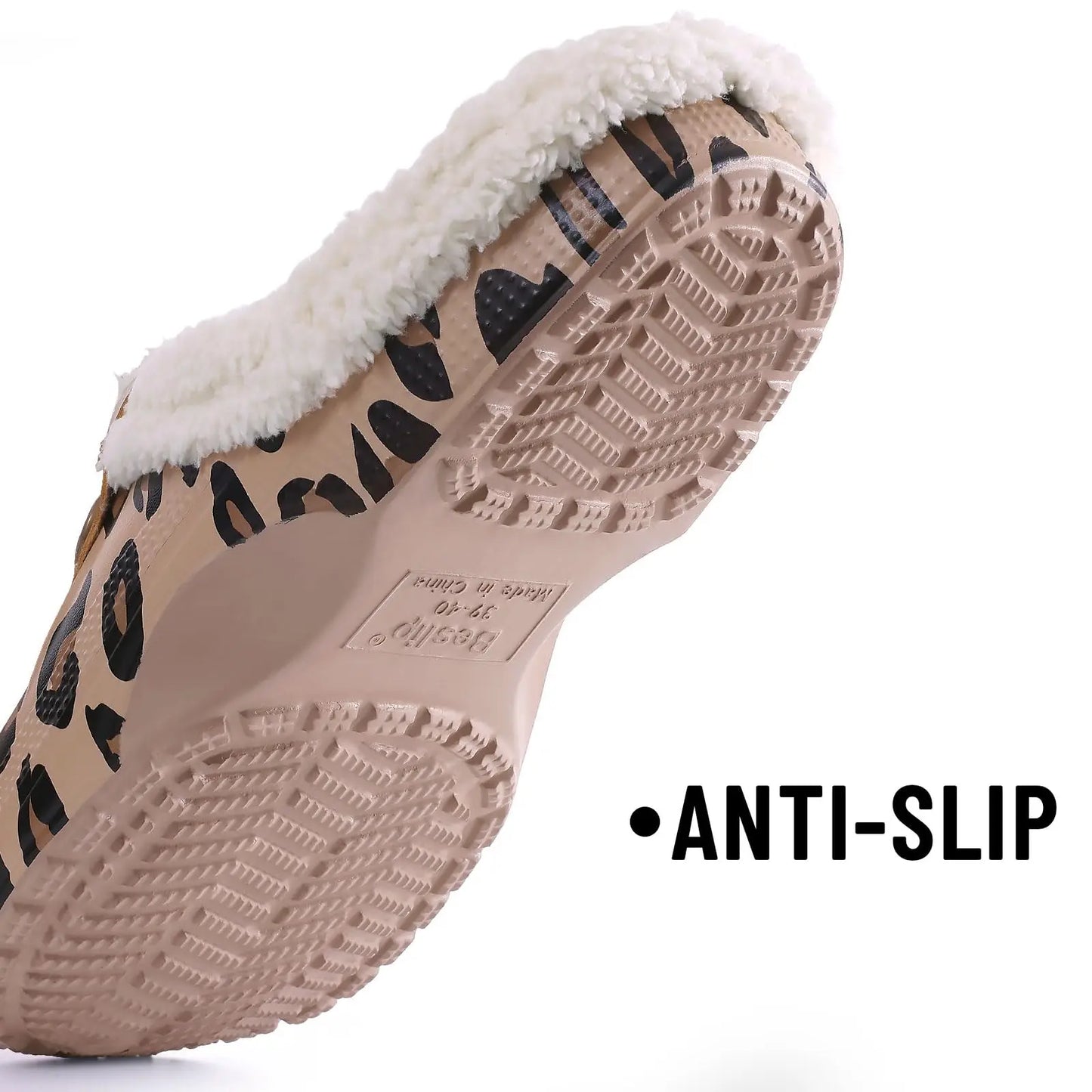 Unisex Winter Plush Garden Shoes Fur Clogs Slippers With Soft Furry Waterproof For Outdoor Cosy Fuzzy Home Use For Men & Women