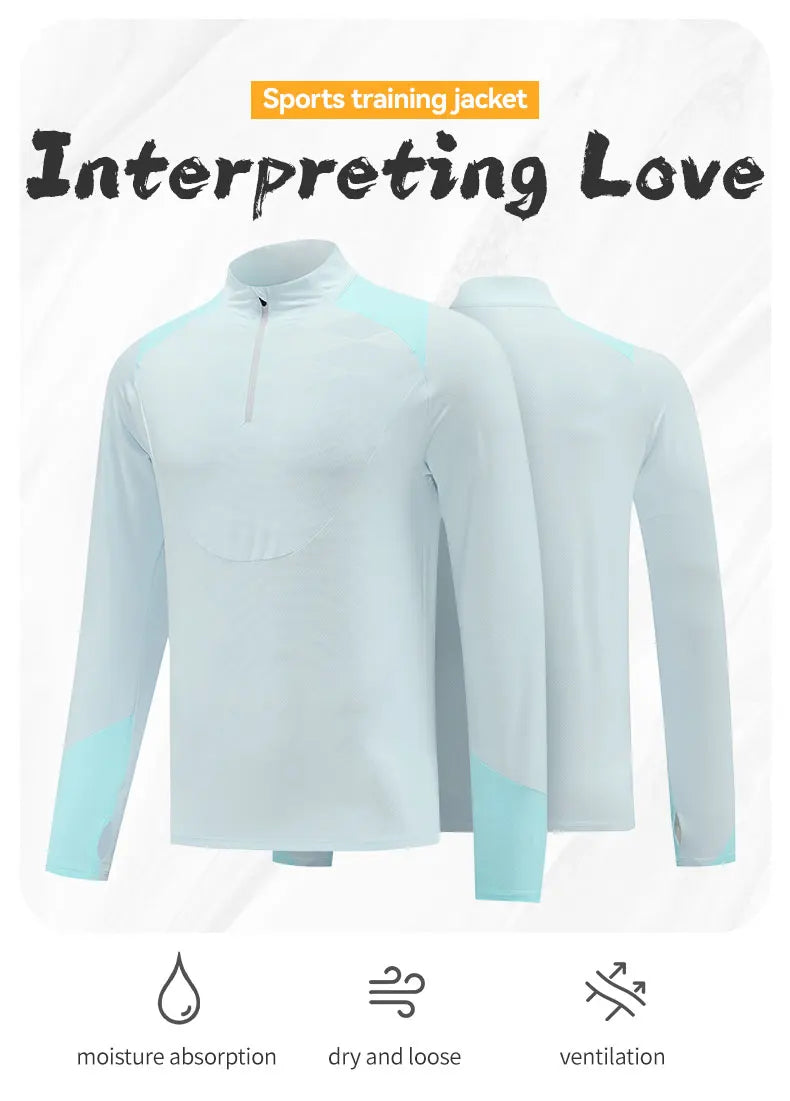 Men's Jackets Long Sleeve Running Coat Yoga Gym Fitness Training Tight Top Breathable Sports Jacket Women