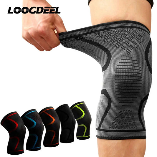 1 STUKS Fitness Hardlopen Fietsen Knie Ondersteuning Braces Elastische Nylon Sport Compressie Kniebeschermer Mouw voor Basketbal Volleybal