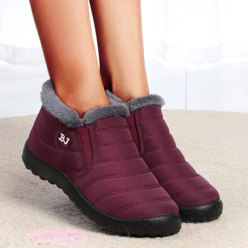 Snow Women Boots Soft Shoes Chunky Plus Size Boots Ladies Fur Ankle Boots New Couple Shoes Platform Women's Winter Botas Mujer