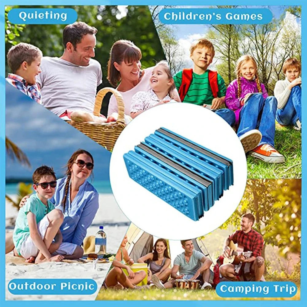 Camp Cushion Outdoor Hiking Massage Mat Camping Training Moisture-proof Pad Honeycomb Massage Mat Park Foldable Picnic Sitting