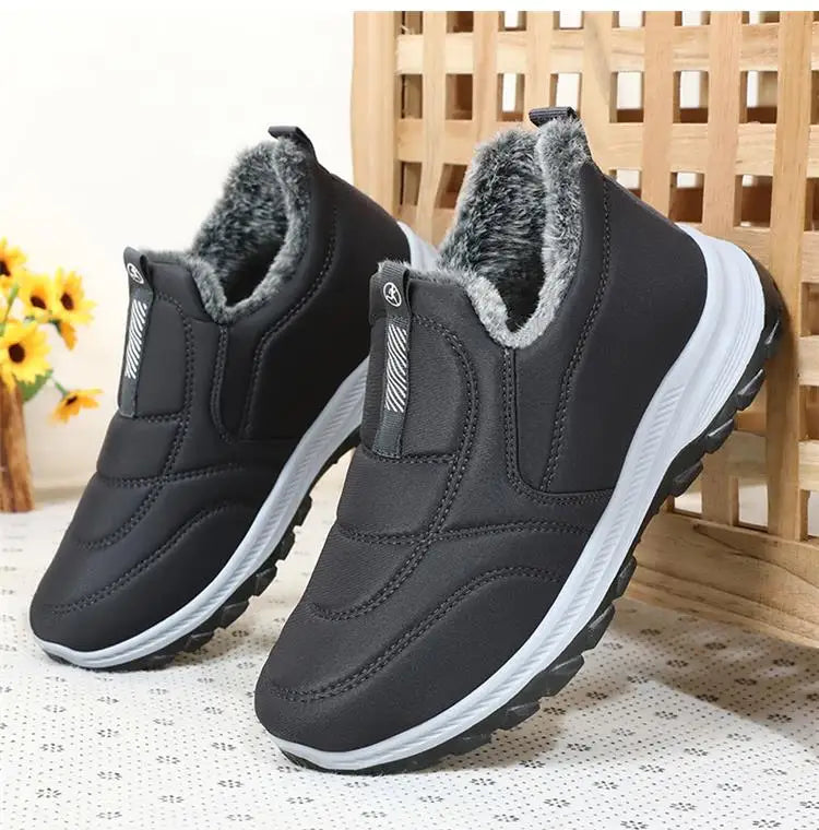 Boots Women Platform Snow New Women Shoes Slip On Women's Boots Fur Ankle Boots Casual Plush Botas Unisex Shoes Winter Boots