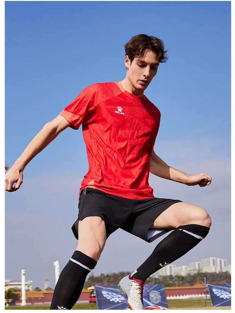 Men's Football Jersey Customized Short Sleeved Shirt For Adult Training Matches Soccer Jersey Top