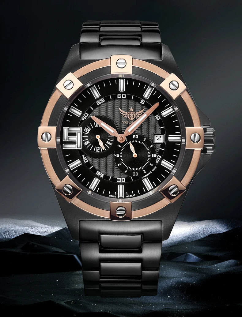 Yelang V1030 Men Brand Watches Japan MIYOTA 8219 Automatic Mechanical Luxury Wristwatch Swiss Luminous Waterproof T100 Watch