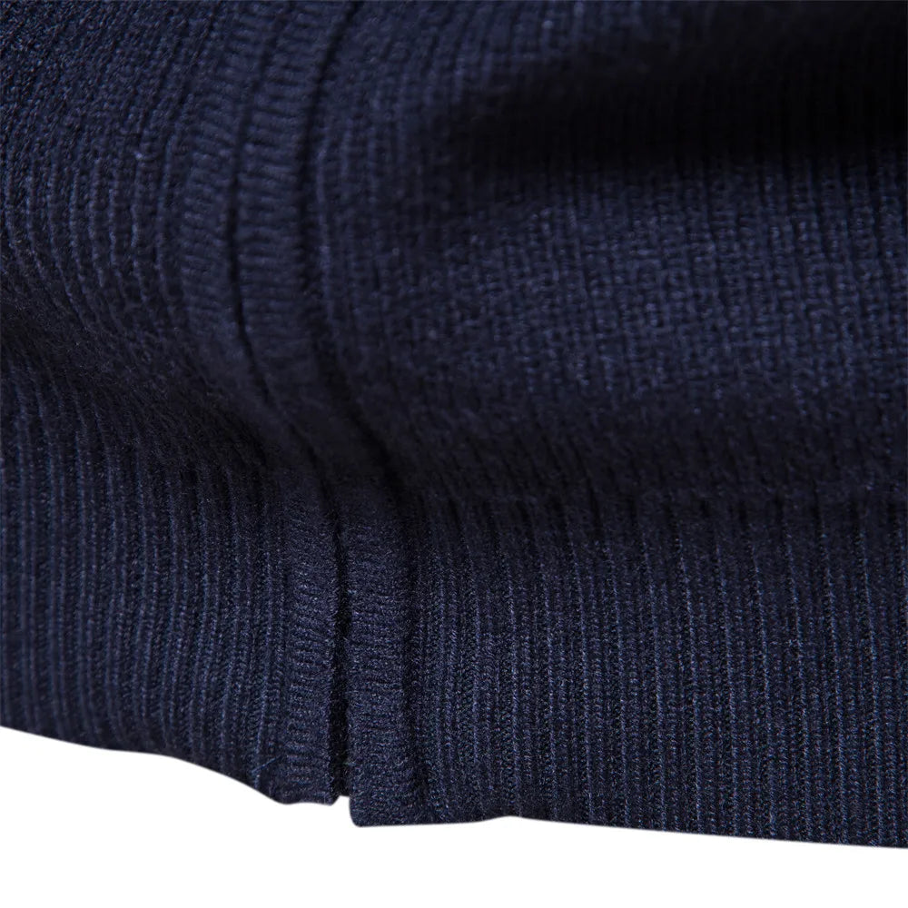 Men's Thickened Cardigan Solid Colour Zipper Basic Sweaters High Quality Winter Autumn Cardigan For Men
