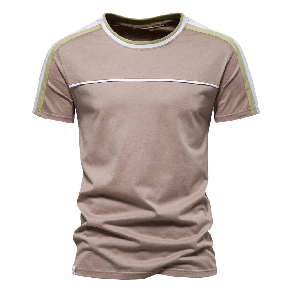 Fashion Designer Cotton T Shirt Men Short Sleeve Casual Sport Summer Tops Tee Shirts Brand Quality Men Clothing