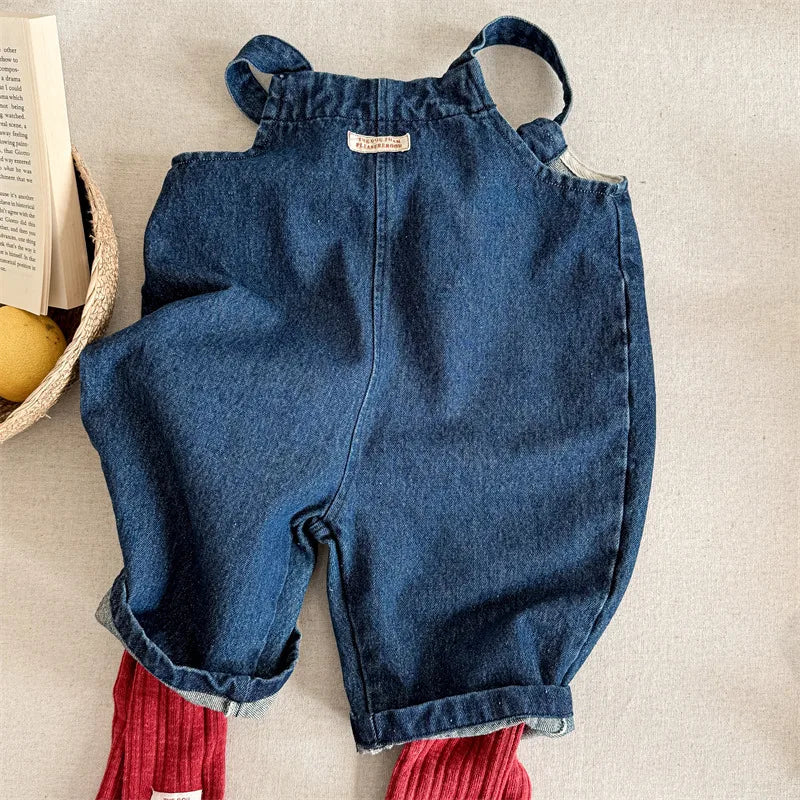 2025 Lente Nieuwe Kinderen Losse Overalls Katoen Baby Meisjes Jongens Cartoon Print Wijde Pijpen Broek Jongens Band Broek Kinderen Casual Broek 4-6Y Unisex