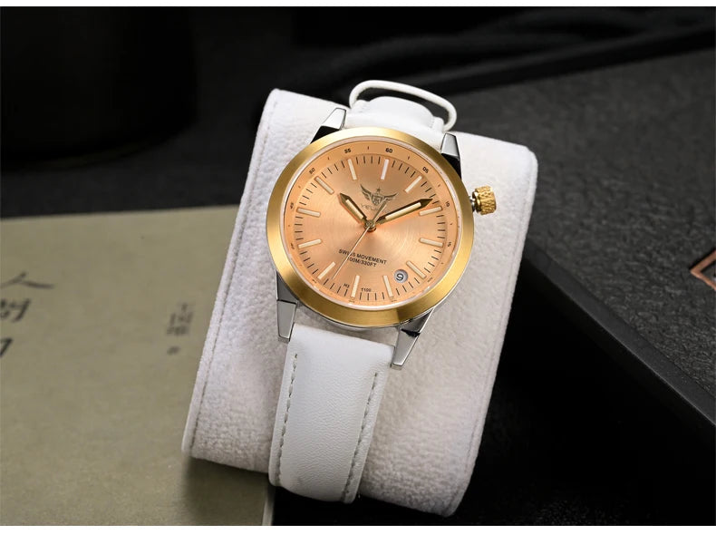 Yelang V1010 36MM Women's Quartz Watch – Elegant Waterproof Fashion Watch with Sapphire Glass & Luminous Dial – Luxury Gift for Women & Students