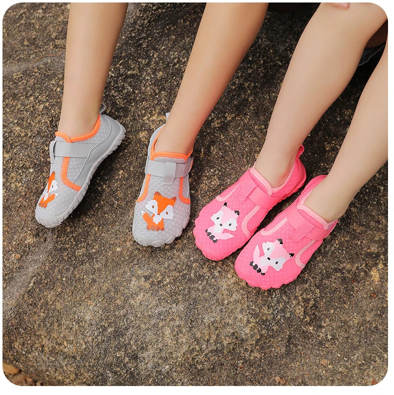 Kids Wide Toe Beach Shoes Lightweight Breathable Non Slip Rubber Sole with Durable Construction for Long Lasting Use