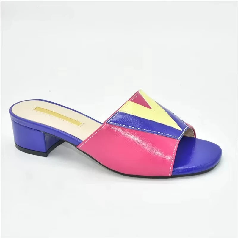 Fashion Shoes for Women Sandals Wedding Shoes Bride Pumps Women Shoes Mixed Color Low Heels Plus Size Ladies Shoe and Sandals