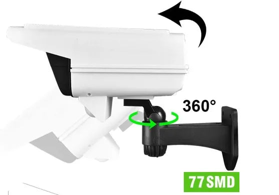 77 LED Solar Light Bewegingssensor Beveiligingscamera Dummy Draadloze Buitenschijnwerper IP65 Waterdichte Lamp 3 Modi Voor Thuis Tuin