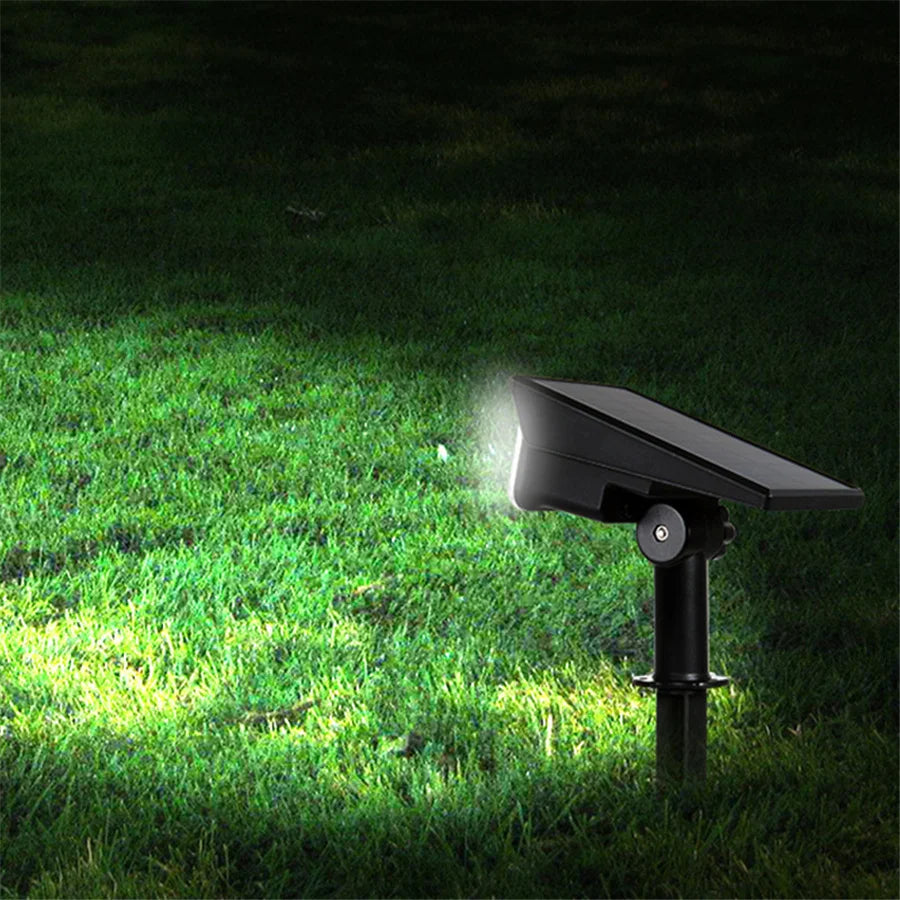 New 2 In 1 Solar Garden Light Adjustable Outdoor Wall Lamps Waterproof Super Bright Spotlights RGB Solar Landscape Lawn Lamps