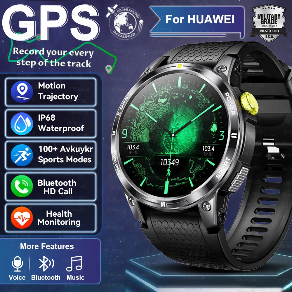 2025 Nieuwe GPS Sport Smart Watch Mannen Waterdichte Fitness Tracker Bluetooth Call 400MAH Batterij Armband Smartwatch Voor Vrouwen - Compatibel met Xiaomi IOS