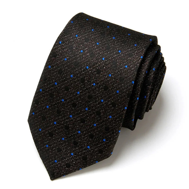 Men's Business Neckties Men's Stripe Plaid Floral Blue Wedding Ties Jacquard Woven Men Neck Jacquard Ties Vintage Accessories