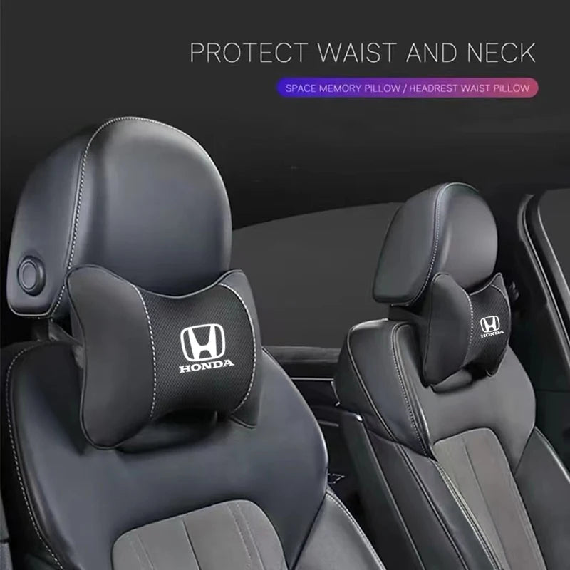 Car Headrest Neck Cushion Memory Foam Soft Accessories For Honda Civic XRV HRV CRV BRV City Accord Fit Jazz Insight