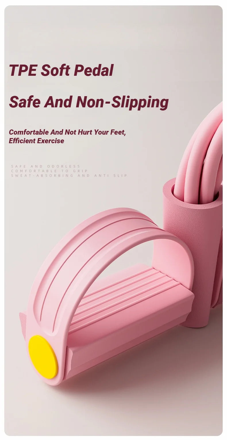 Vier-buisspanner Multifunctionele huishoudelijke fitness Yoga buikspierversterkende elastische band spankoord Sit-up hulpmiddel