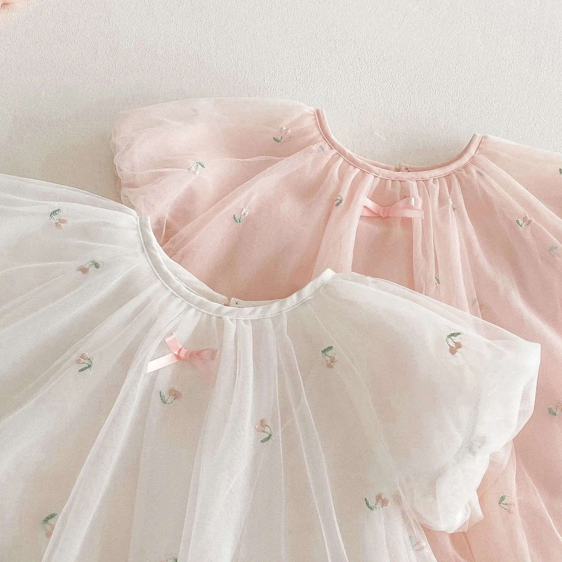 2025 Summer Girls' Clothing Baby Children's Exquisitely Embroidered Tulle Princess Dresses Kids Birthday Dress 0-5Y Girls