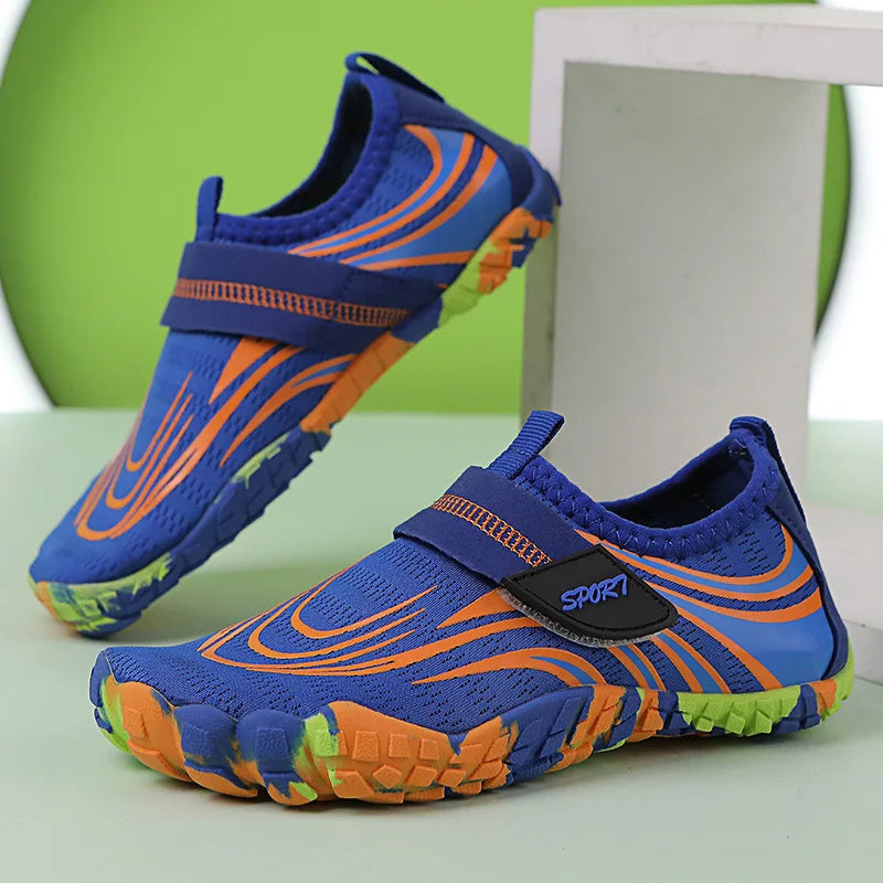Kinderen op blote voeten waterschoenen voor kinderen Ademende, snel drogende sportschoenen Ideaal voor het strand Antislip voor brede voeten