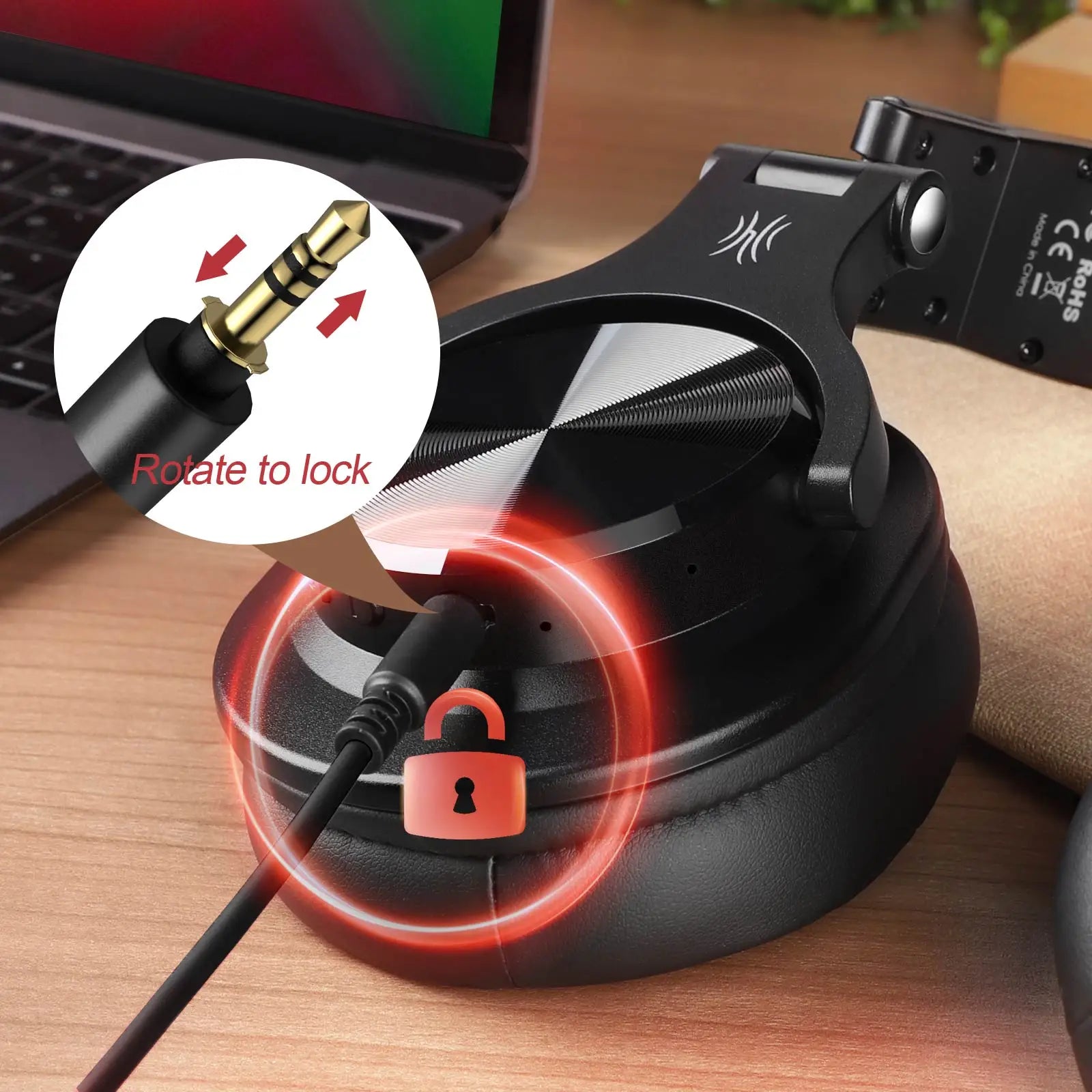 Oneodio Fusion A70 Wireless Bluetooth Headphones Bluetooth 5.2 Headphones Hi-Res Audio Over Ear 72H Playtime Professional Stud