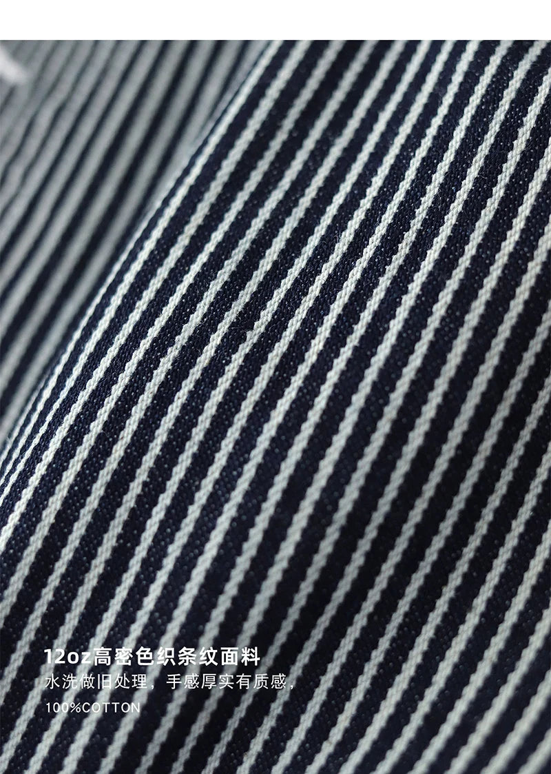 2024 Autumn New American Retro 12OZ Denim Cargo Vest Men's Simple 100% Cotton Washed Old Casual Multi-pocket Waistcoat Jacket