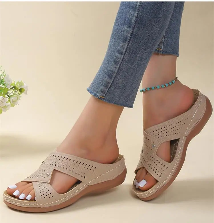 Summer Woman Shoes Sandals Non-Slip Women Shoe Slides Shoes For Women Wedge Shoes Woman Plus Size Women Slippers Female Footwear