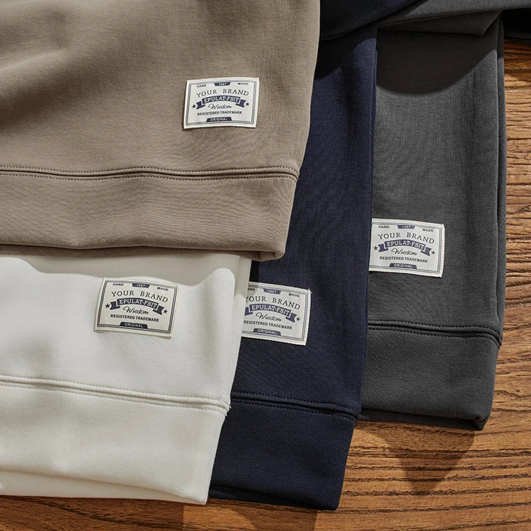 Herfst Nieuwe Amerikaanse Retro Tweekleurige Stiksels Hoodies Heren Gewassen O-hals Trui Gebreide Raglanmouwen Casual Sweatshirts