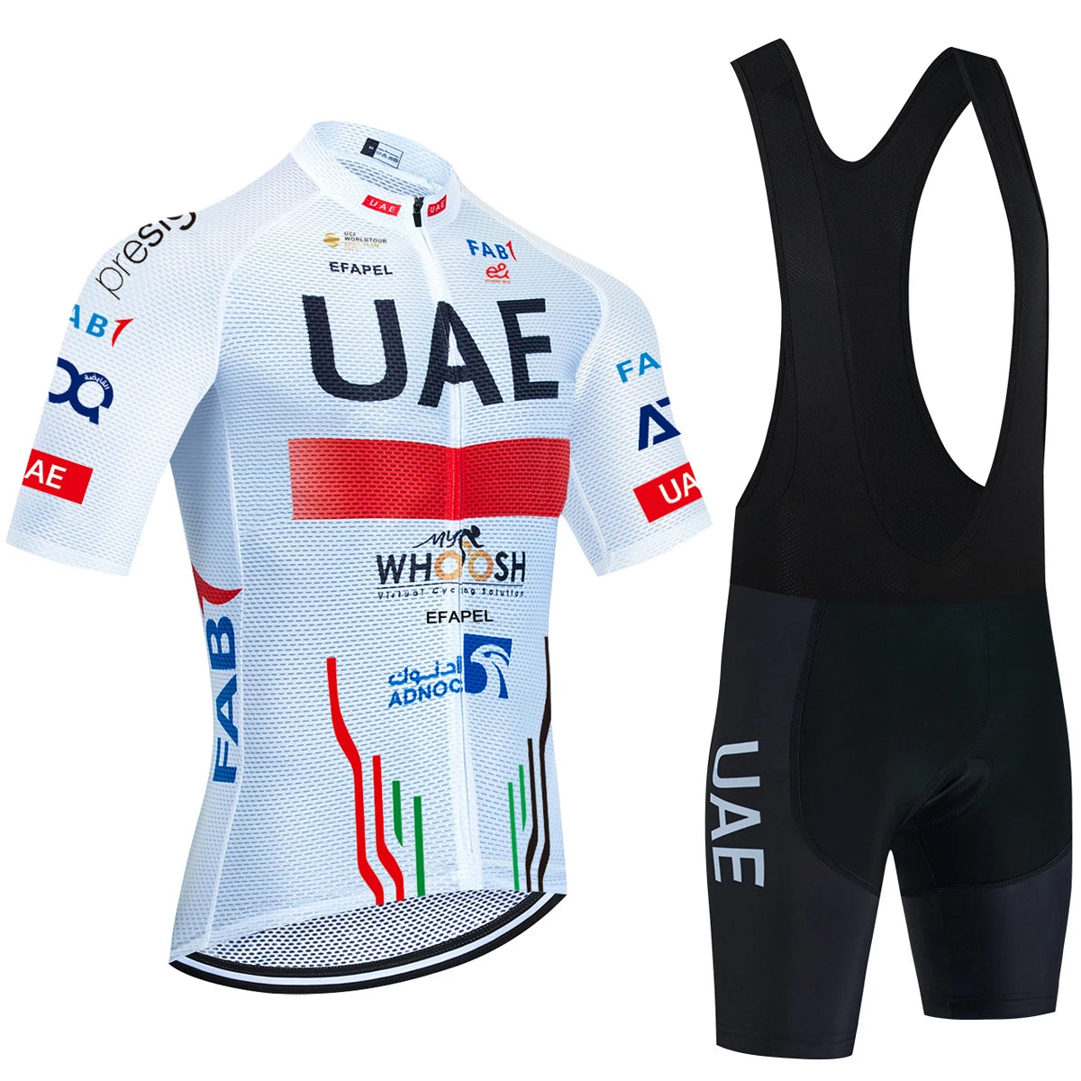 UAE Cycling Jersey Set 2024 Man's Team Short Sleeve Cycling Clothing MTB Bike Uniform Maillot Ropa Ciclismo Summer Bicycle Wear