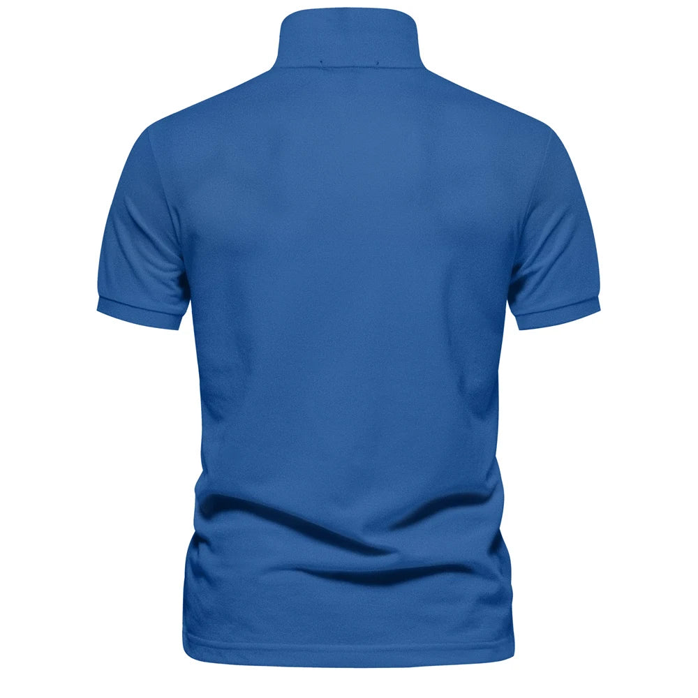 Men's Polo Shirts Cotton Polo Shirts for Men Short Sleeve High Quality Solid Polo Men New Summer Clothing