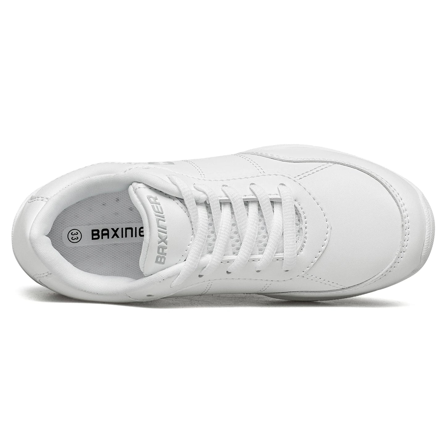 Girls White Cheerleading Shoes Lightweight Youth Cheer Competition Sneakers Kids Training Dance Shoes Comfortable