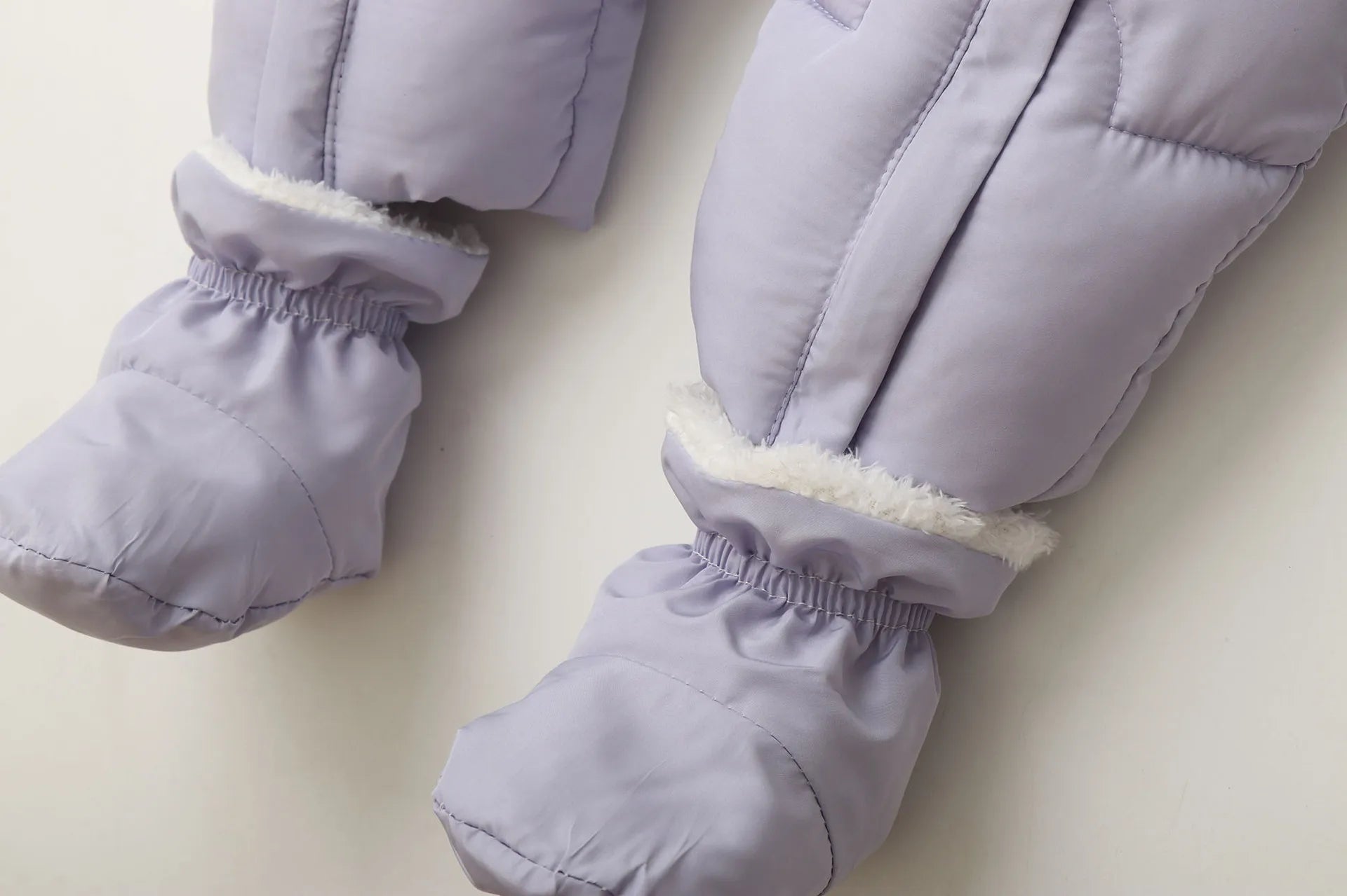 Winter Baby Rompers  Fur Lining Boys Jumpsuits Warm Fleece Padded Toddler Snowsuit Infant Outfit