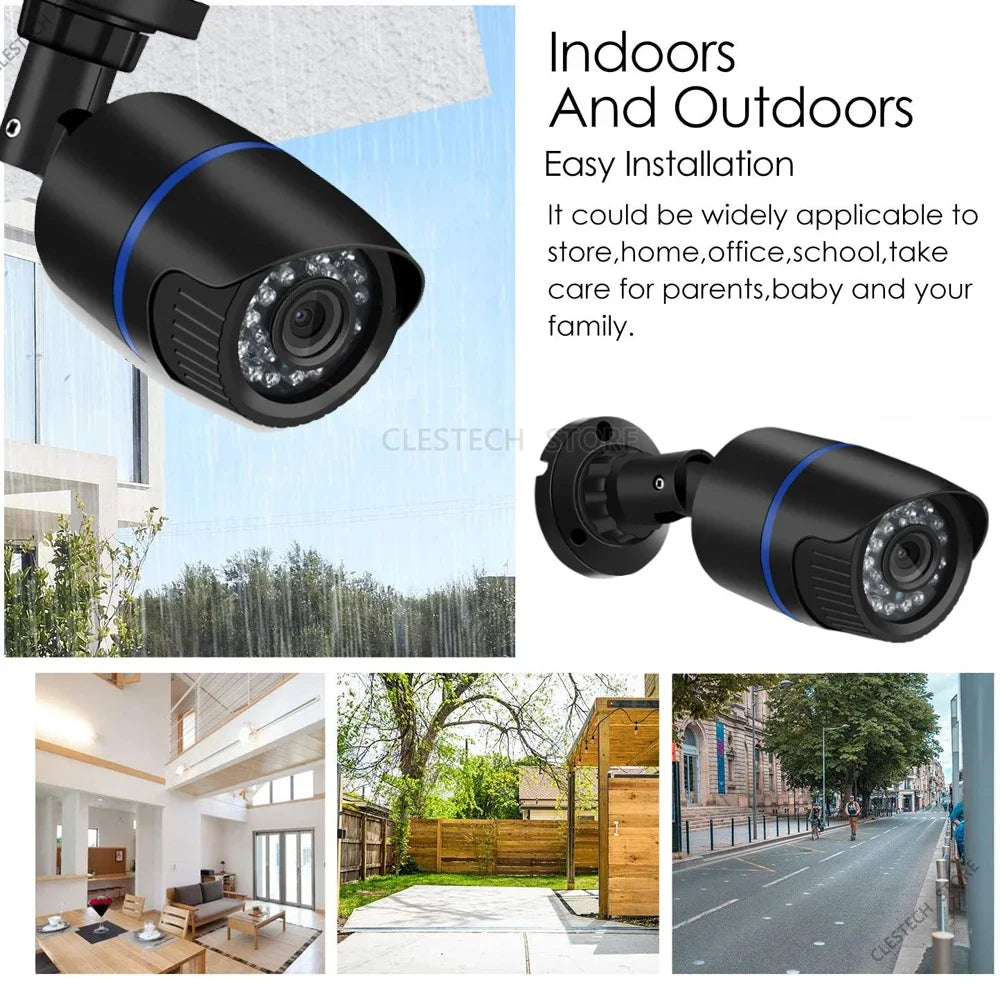 AHD CCTV Camera 3000TVL 1080P 2MP Full HD ALL Brand OK Outdoor Waterproof IP66 Night Vision Mini Surveillance With Bracket