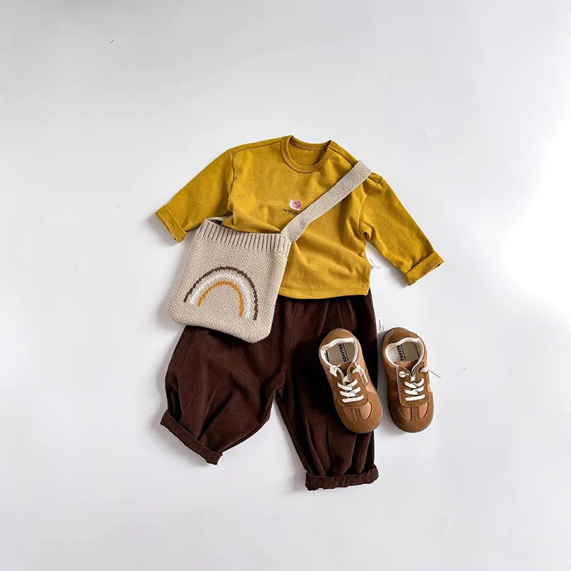 New Spring Kids Thin Style T-shirt Children Cartoon Animal Undershirts Girls Boys Outwear Tops 1-5T Unisex