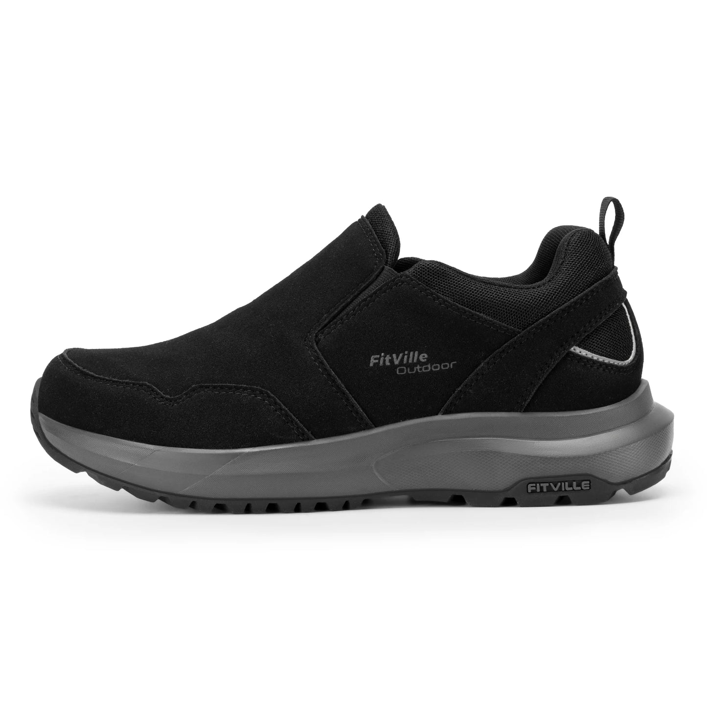 Men's Shoes Wide Hiking Comfortable Slip on Loafers Go Walking and Trekking Trails  Sneakers With Arch Support