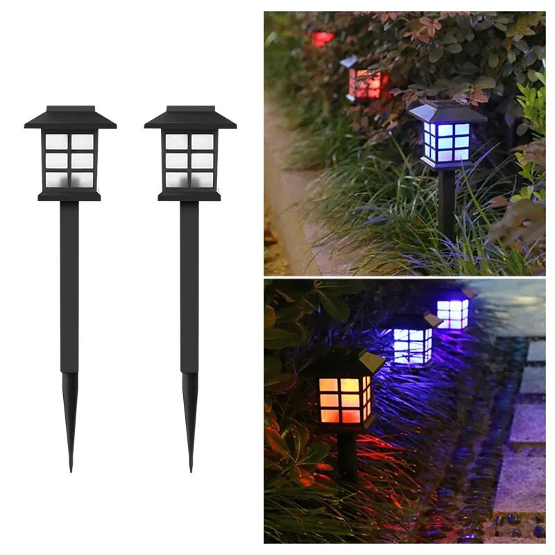 2-pack zonne-padverlichting, waterdichte buitenlamp op zonne-energie voor tuin, terras, looppad, oprit, kampeerdecoratie