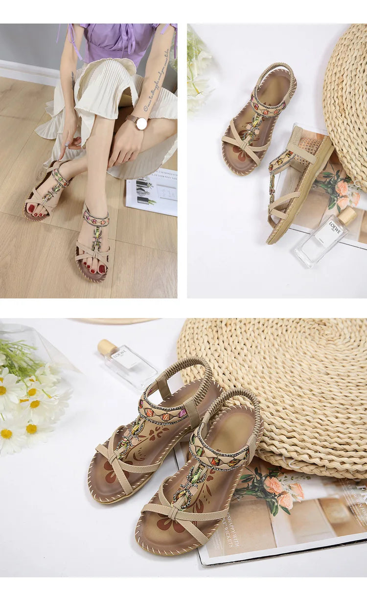 Sandals Shoes Women Summer Fashion Casual Ladies Shoes Party Women's Sandals Beach Flat Sandal Women Footwear Female
