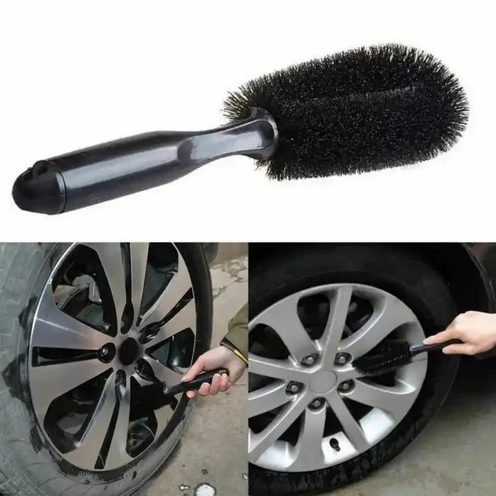 Car Wheel Cleaning Brush Profession Tire Auto Cleaning Detailing Care Wet  Dry Wheel Tire Rim Clean Brush Goods Accessory