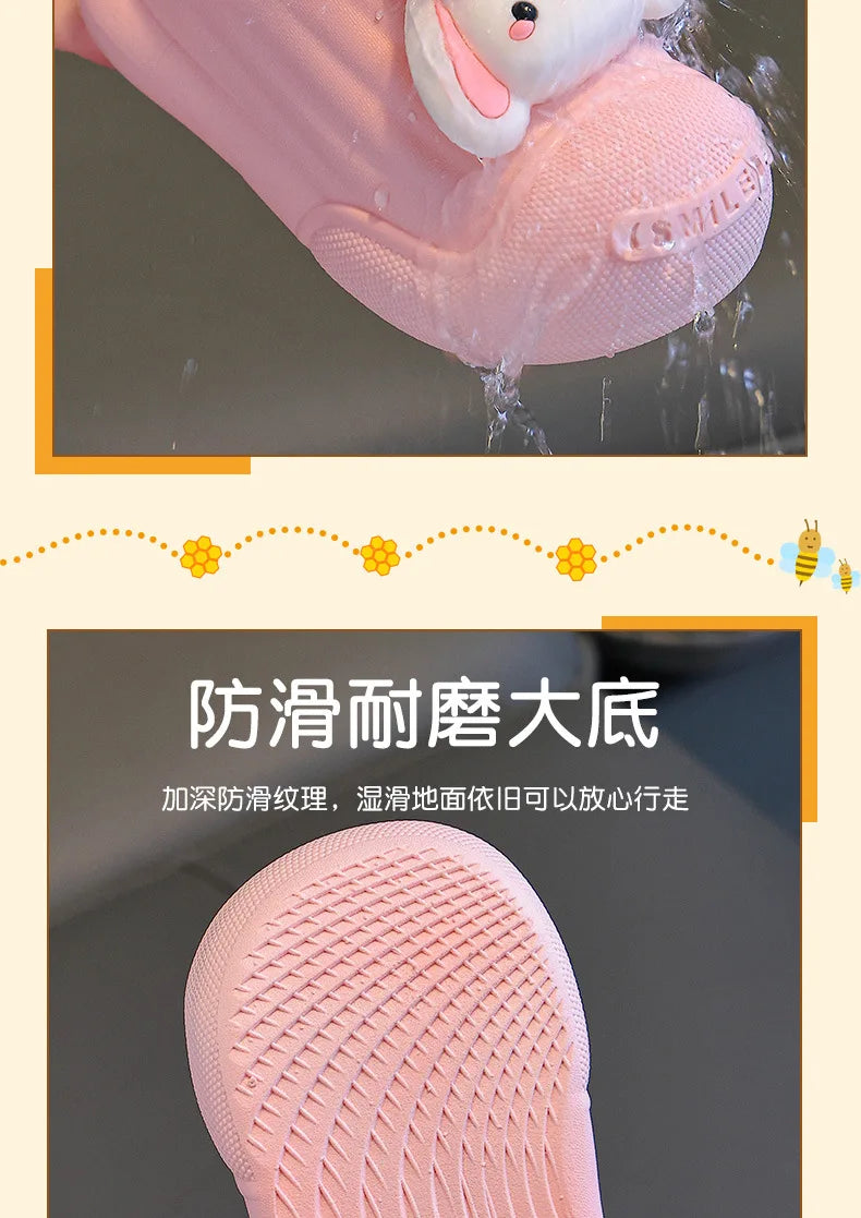 Children’s Baby Cotton Shoes Winter Warm Cartoon Sheep Non-Slip Shoes Kids Soft Sole Girls' Indoor Slippers