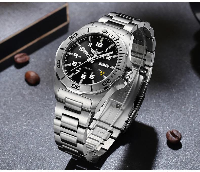YELANG Watch Men's 44MM Mechanical Wristwatches Luxury Sapphire Glass AR Coated Automatic Watches 10BAR Waterproof Watch For Men