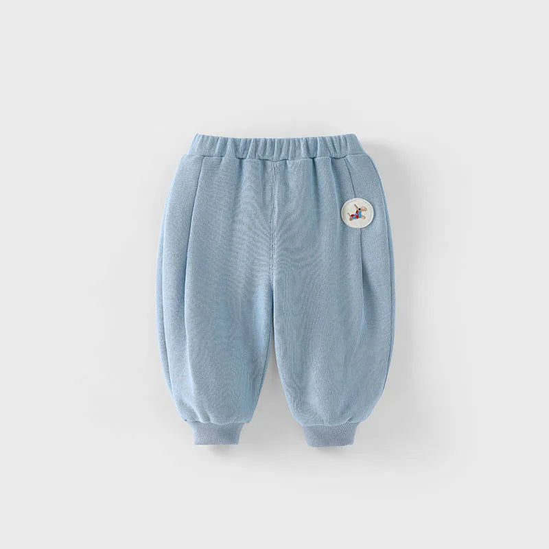 New Autumn Boys Girls Dog Baseball Uniform Cartoon Embroidered Pattern Kids Coat Fashion Children Clothes Pants 9M-5T Unisex